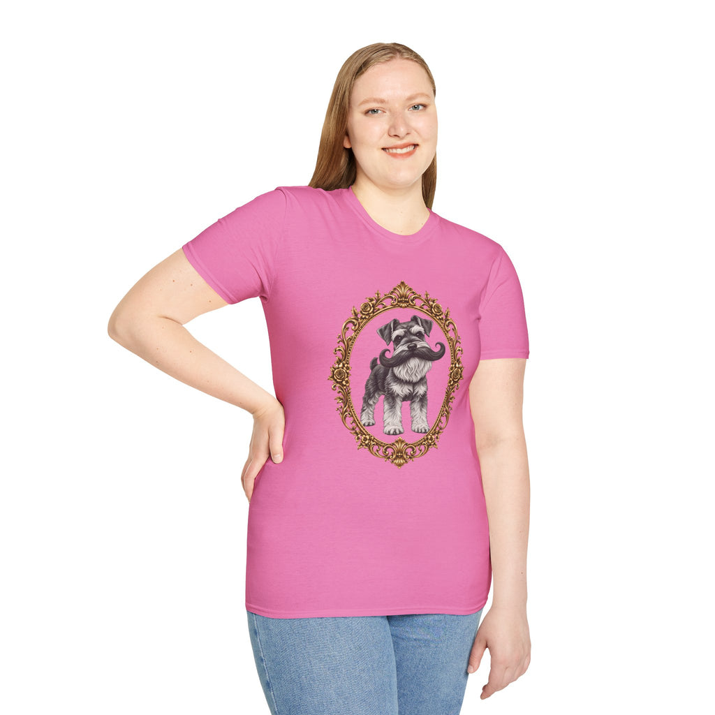The Distinguished Sir Reginald Whiskers – Miniature Schnauzer - Supersoft Unisex T-shirt
