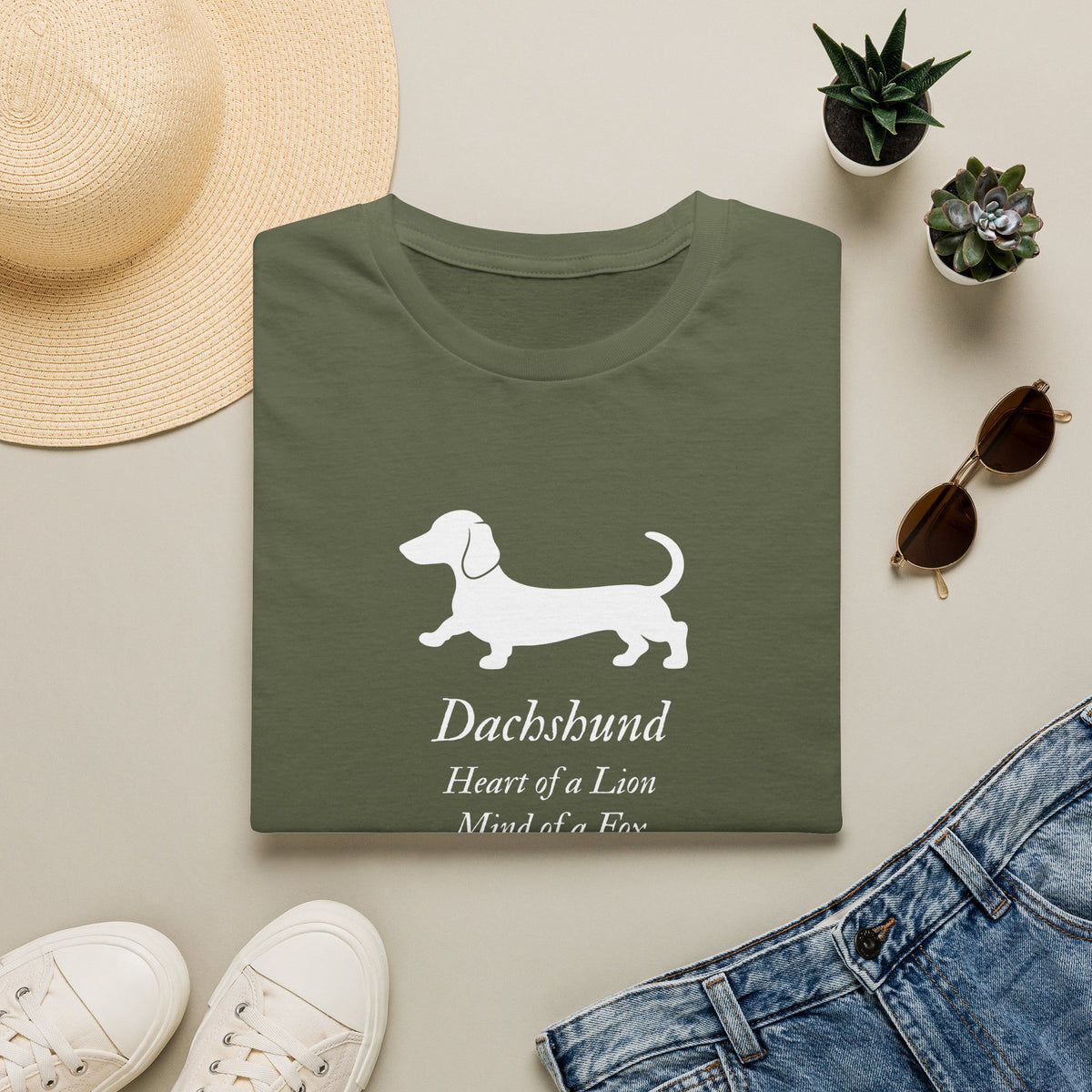Heart of a Lion - Dachshund – Supersoft Unisex T-Shirt