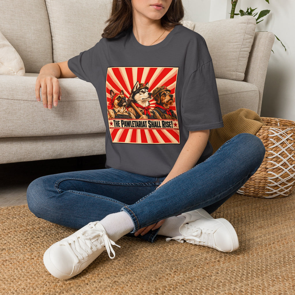 The Pawletariat Shall Rise! – The Great Canine Workers' Uprising - Supersoft Unisex T-shirt