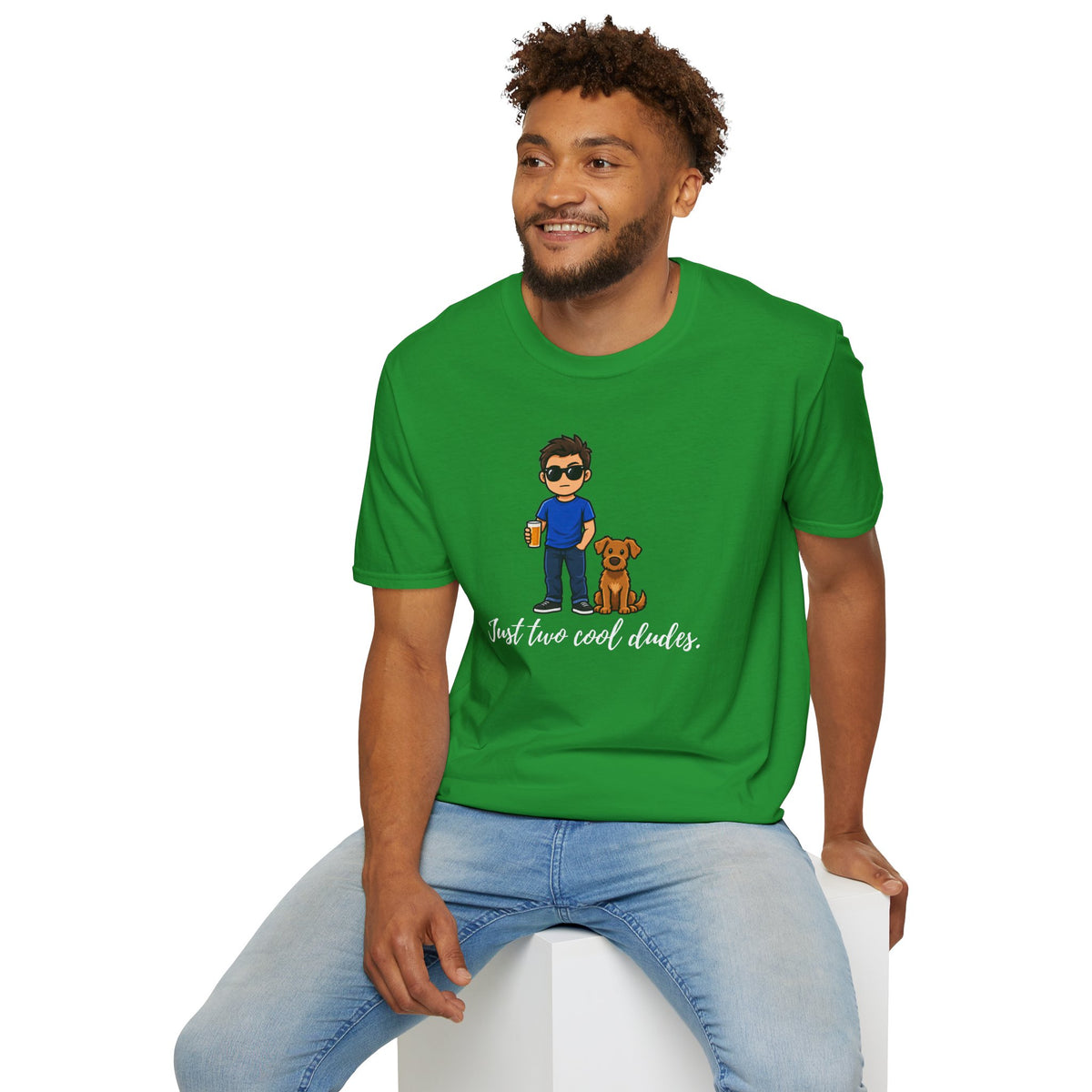 Beer, Dogs and Dudes - Just Two Cool Dudes – Supersoft Unisex T-shirt