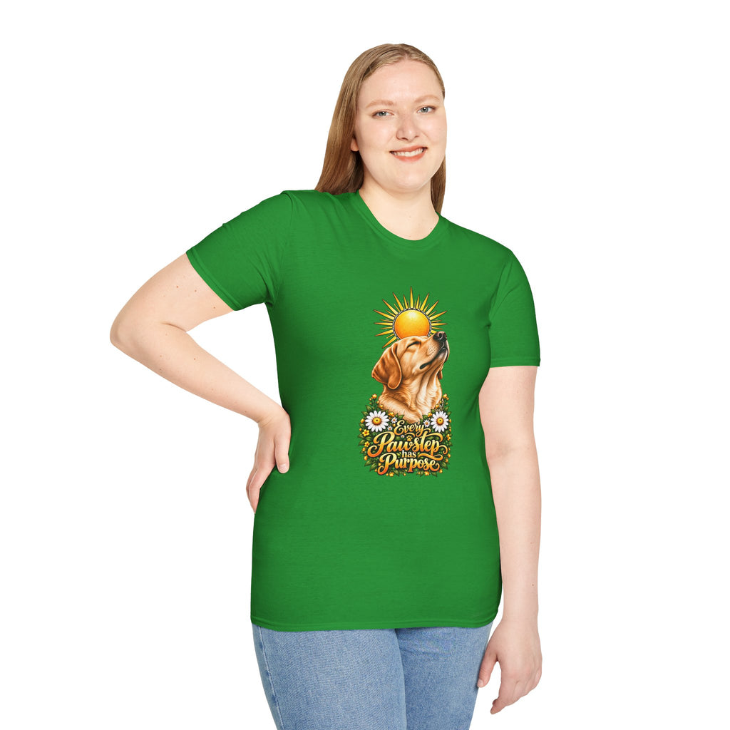 Every Pawstep Has Purpose - Labrador - Supersoft Unisex T-shirt