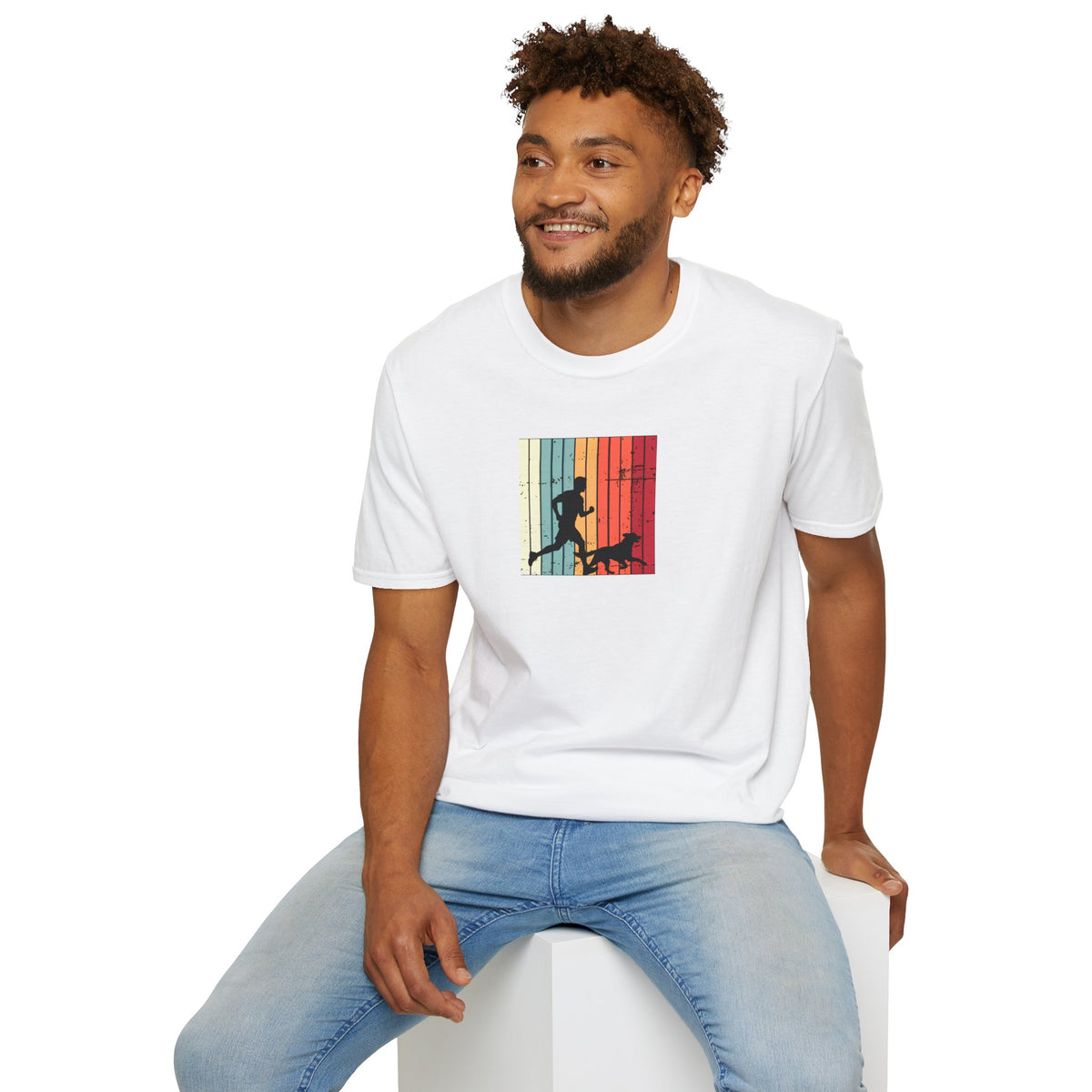 Running With My Best Friend –  Supersoft Unisex T-Shirt