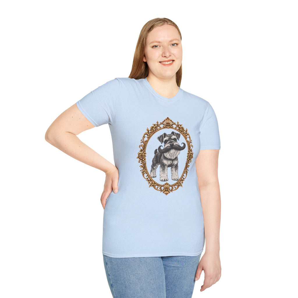 The Distinguished Sir Reginald Whiskers – Miniature Schnauzer - Supersoft Unisex T-shirt