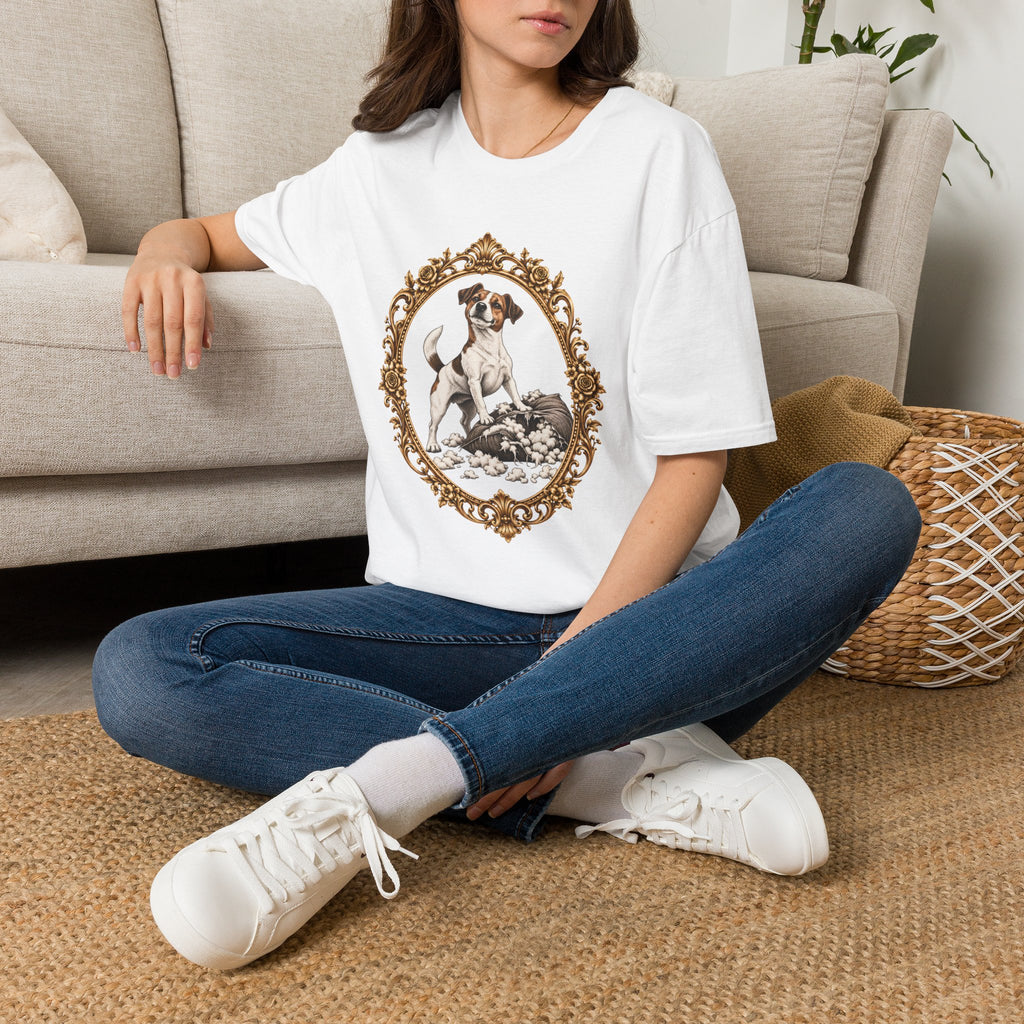 Sir Jack of the Shredded Cushion – Jack Russell - Supersoft Unisex T-shirt