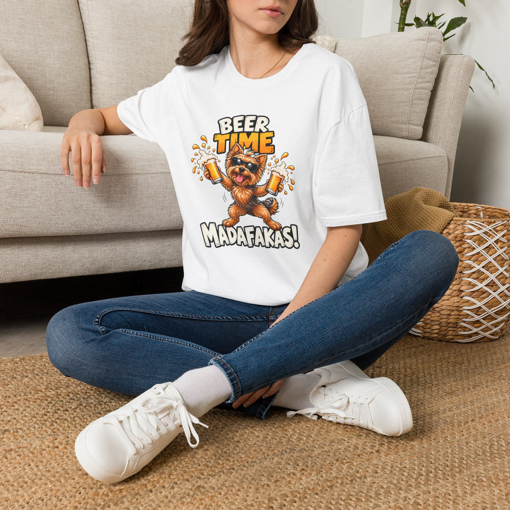 Beer Time, Madafakas! – Yorkshire Terrier - Supersoft Unisex T-shirt