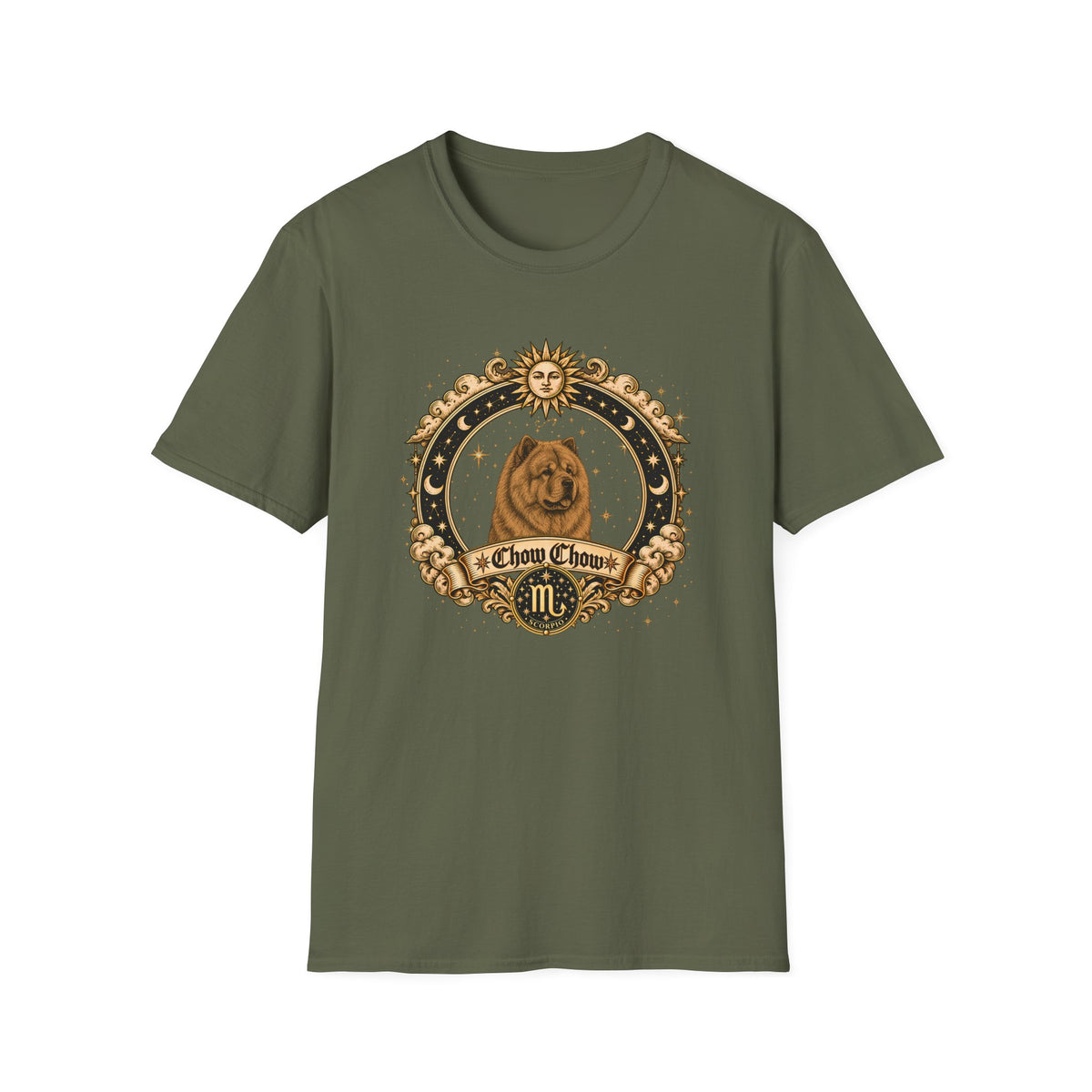 Zodiac Scorpio Chow Chow - Dog Horoscope Star Sign - Supersoft Unisex T-shirt