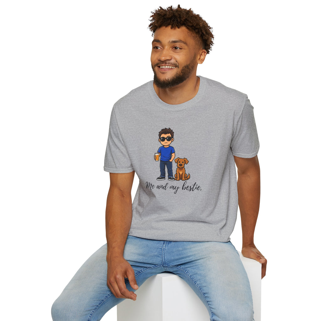 Beer, Dogs and Dudes - Me and My Bestie - Supersoft Unisex T-shirt