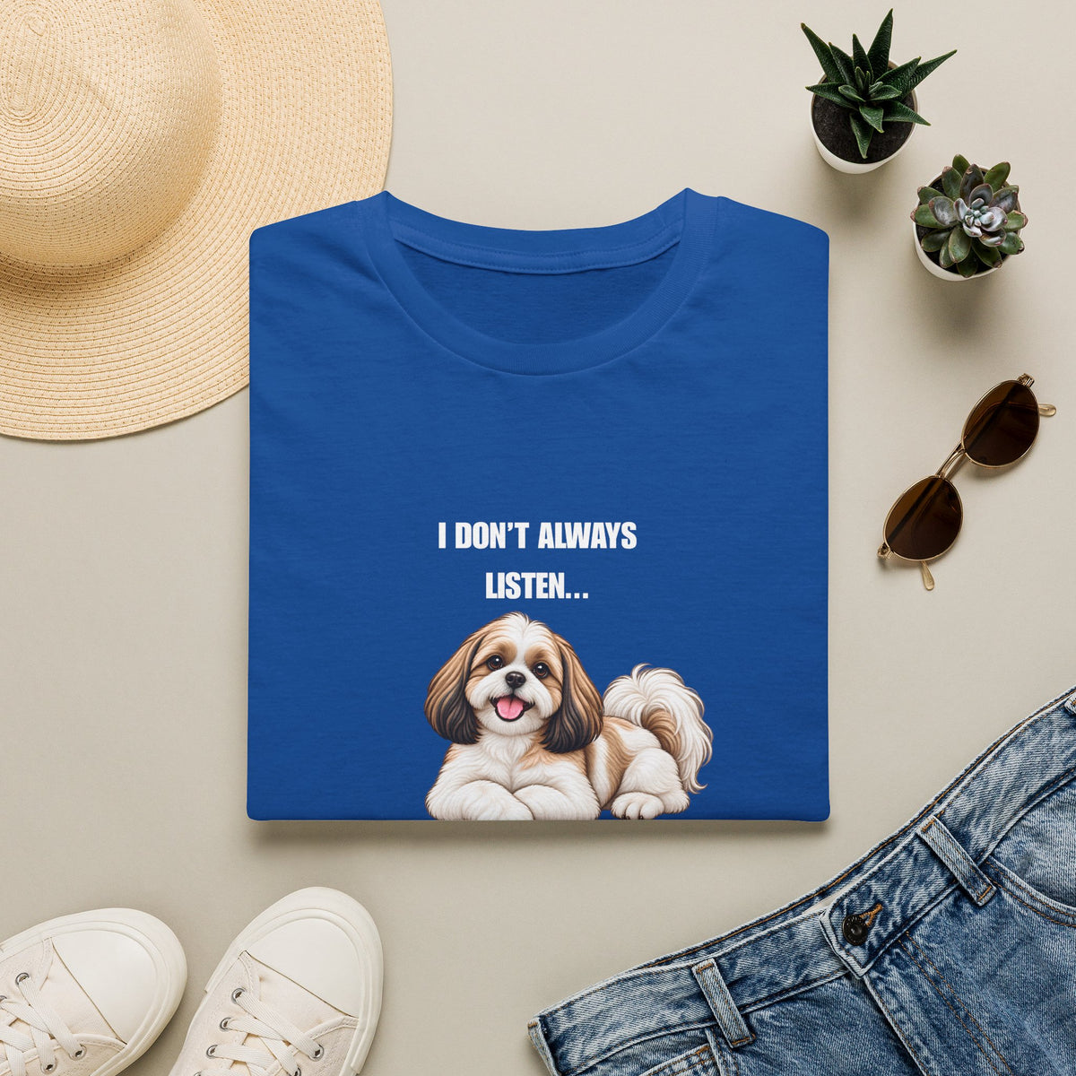 I Don’t Always Listen...But When I Do, I’m Asleep - Shih Tzu Supersoft Unisex T-Shirt