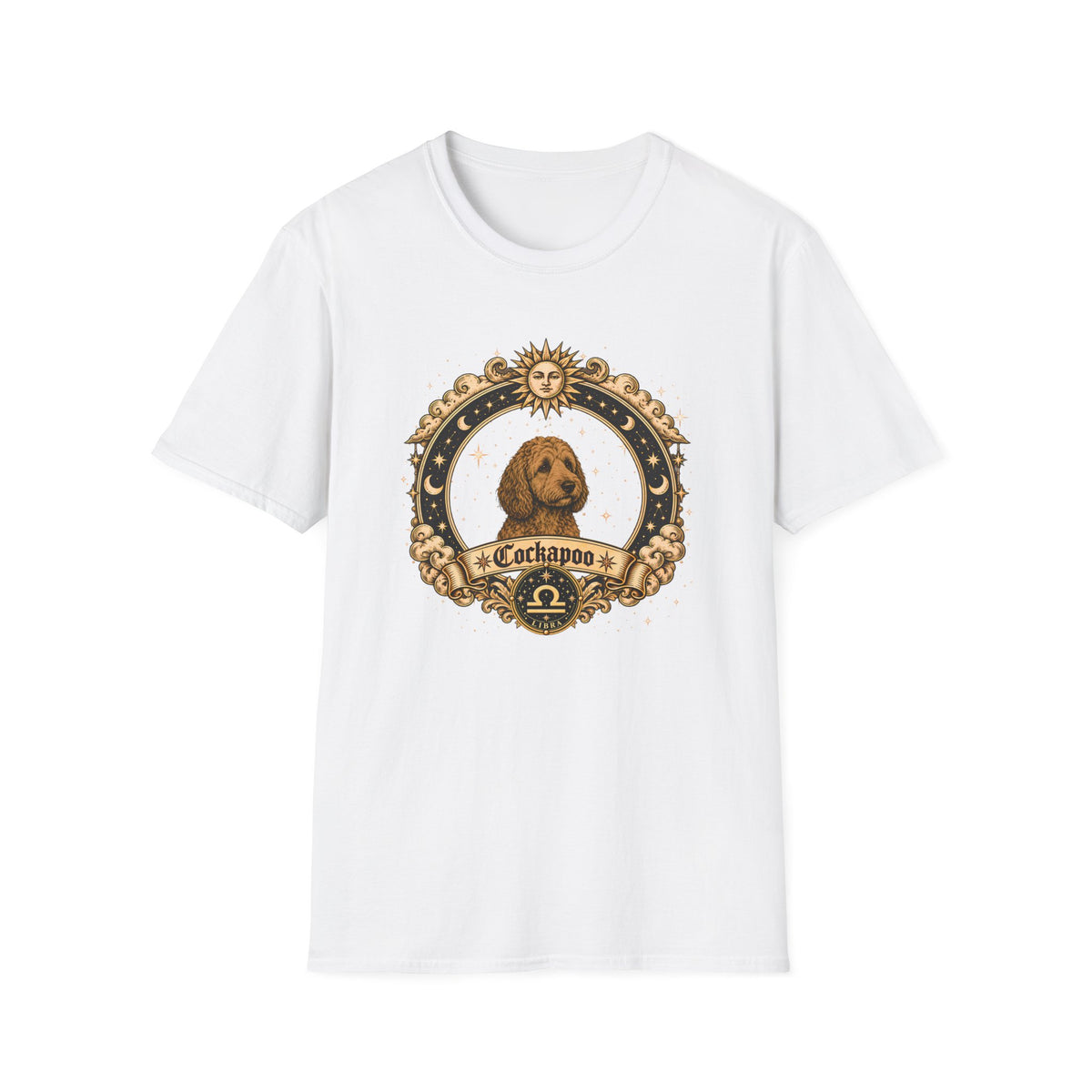 Zodiac Libra Cockapoo - Dog Horoscope Star Sign - Supersoft Unisex T-shirt