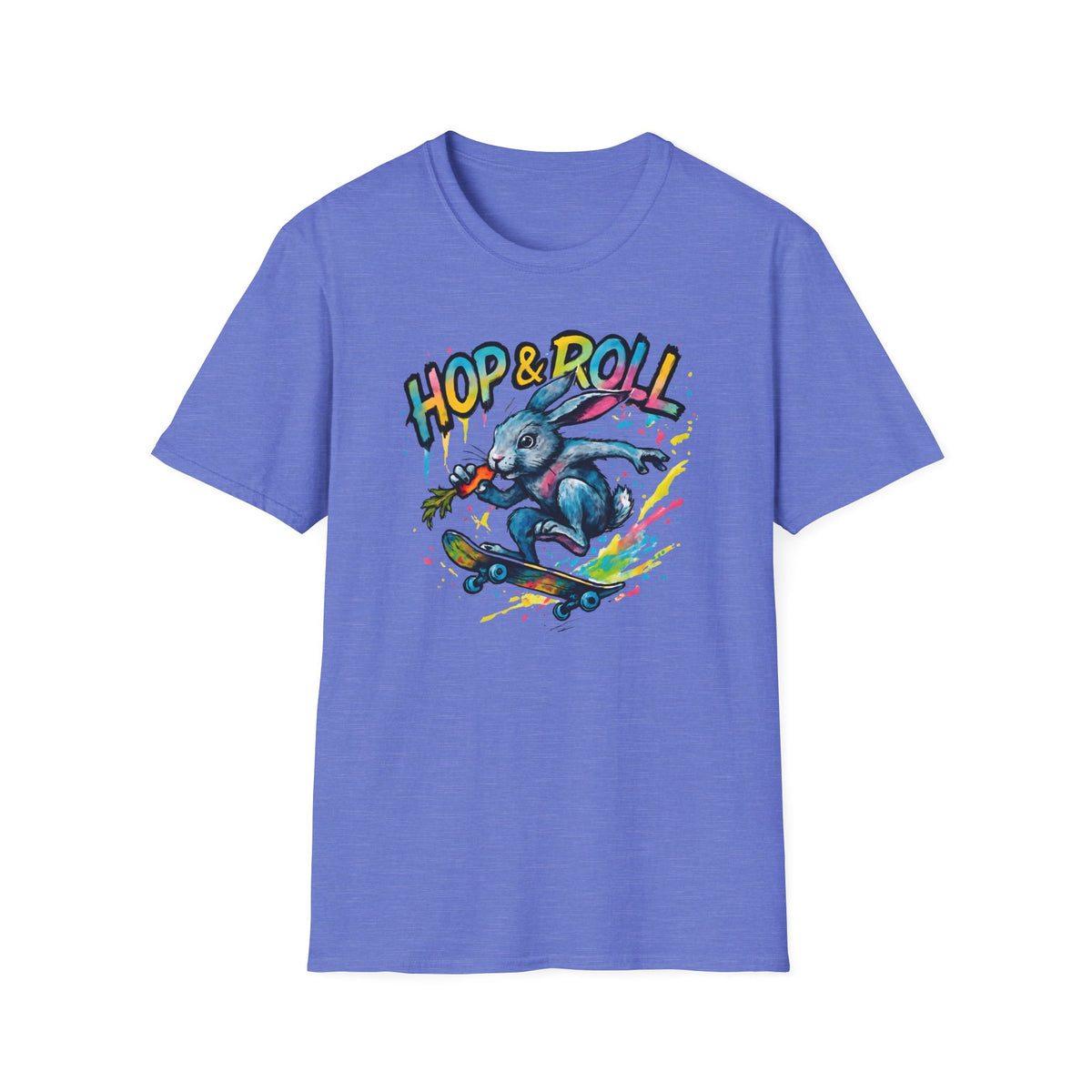 Hop and Roll Rabbit –  Supersoft Unisex T-Shirt