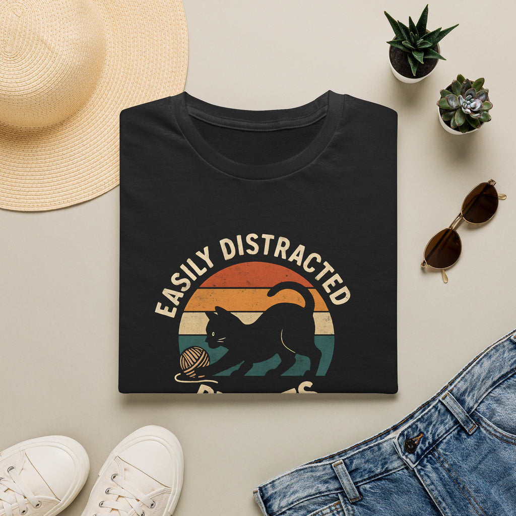 Easily Distracted by Cats –  Supersoft Unisex T-Shirt