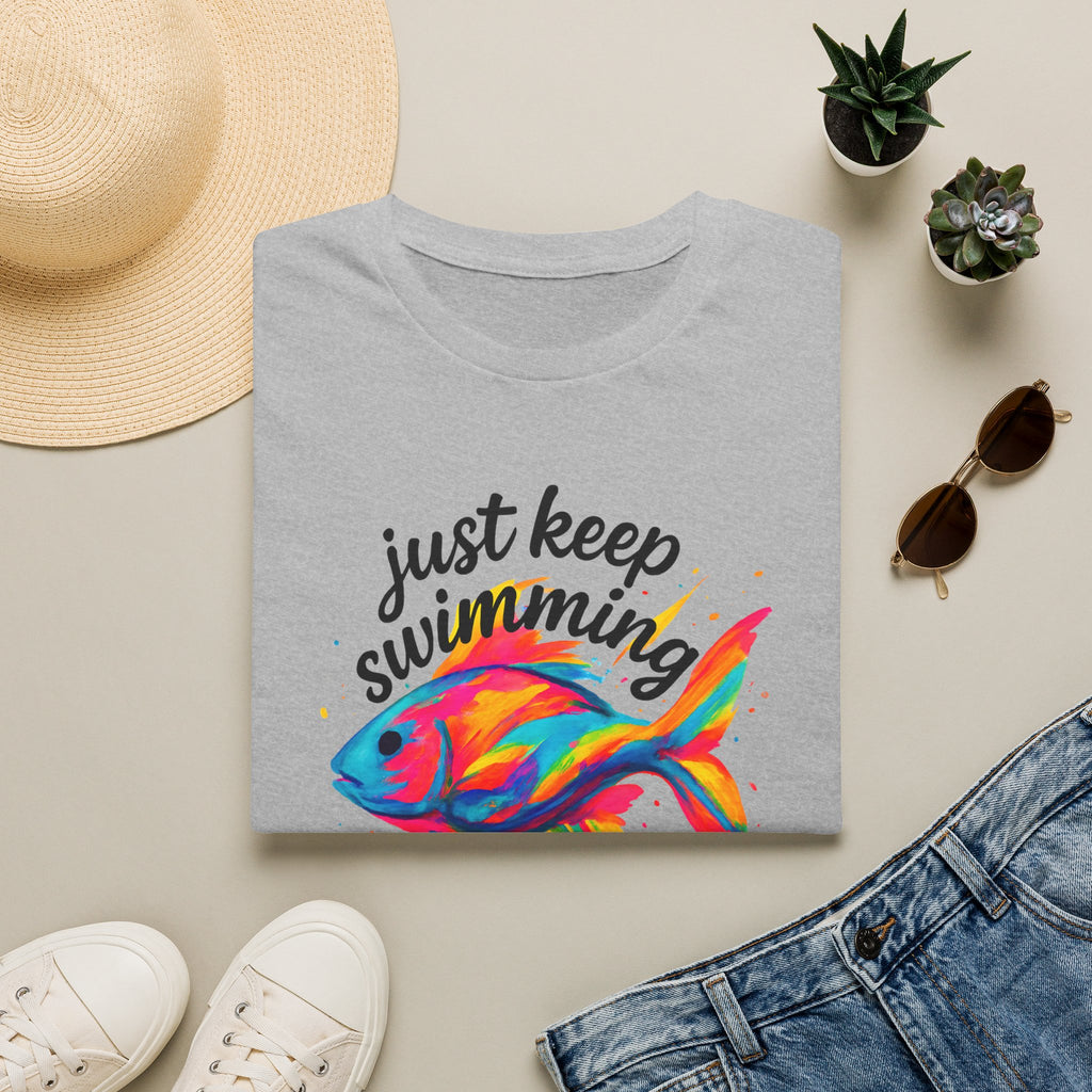 Just Keep Swimming - Goldfish –  Supersoft Unisex T-Shirt