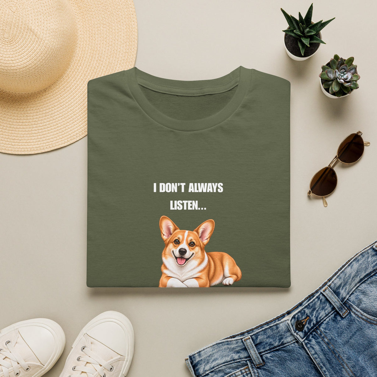 I Don’t Always Listen...But When I Do, I’m Asleep - Corgi Supersoft Unisex T-Shirt