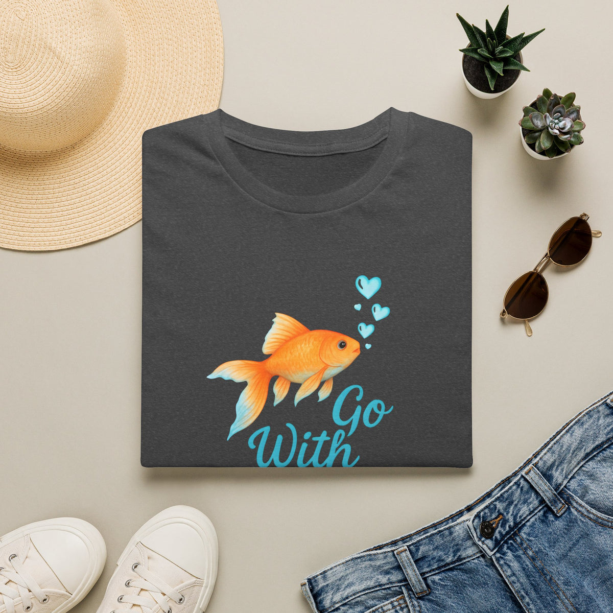 Go With The Flow –  Supersoft Unisex T-Shirt