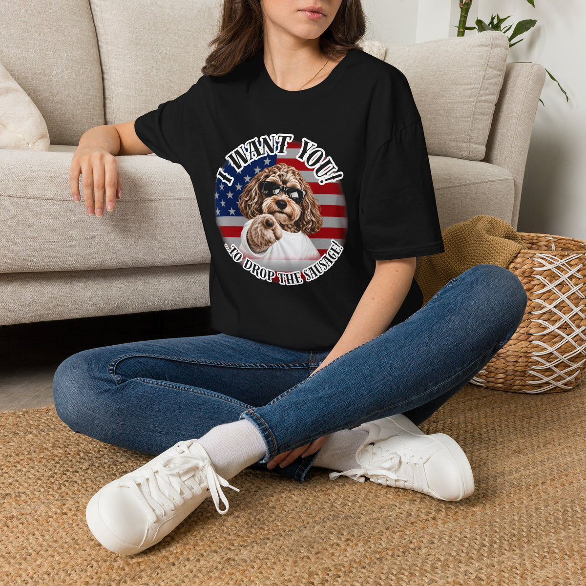 I WANT YOU!...To Drop The Sausage! – Cockapoo - Supersoft Unisex T-shirt