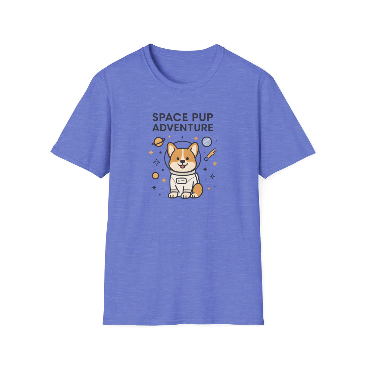 Space Pup Adventure Cute Kawaii –  Supersoft Unisex T-Shirt