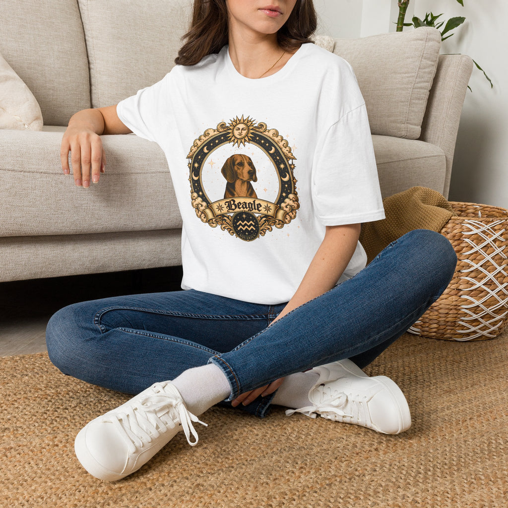 Zodiac Aquarius Beagle - Dog Horoscope Star Sign - Supersoft Unisex T-shirt