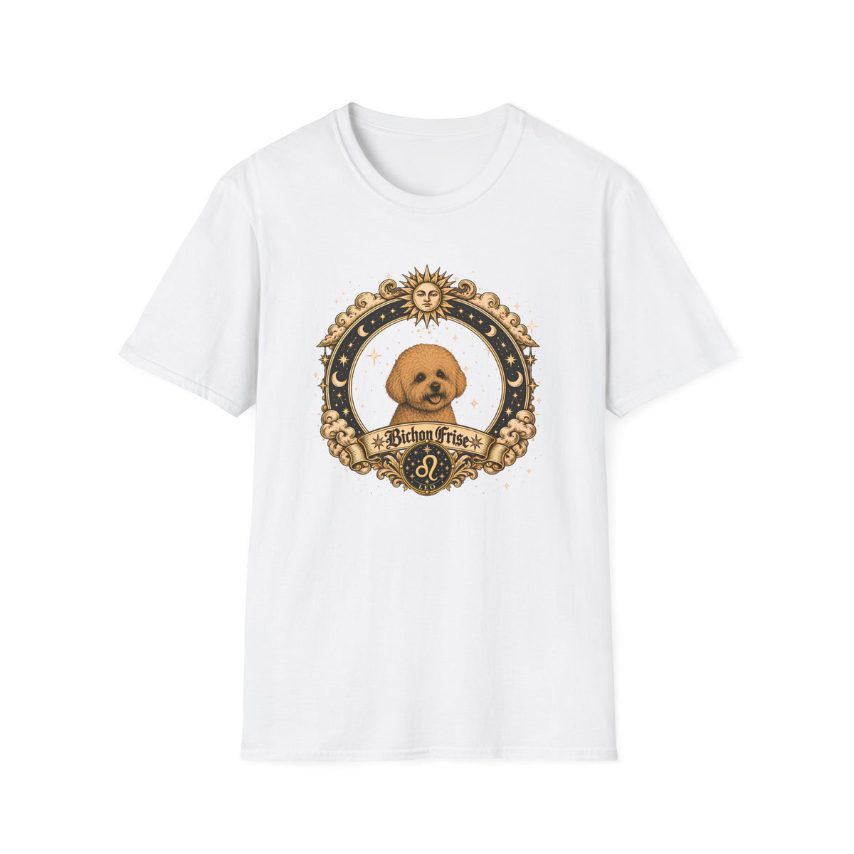 Zodiac Leo Bichon Frise - Dog Horoscope Star Sign - Supersoft Unisex T-shirt