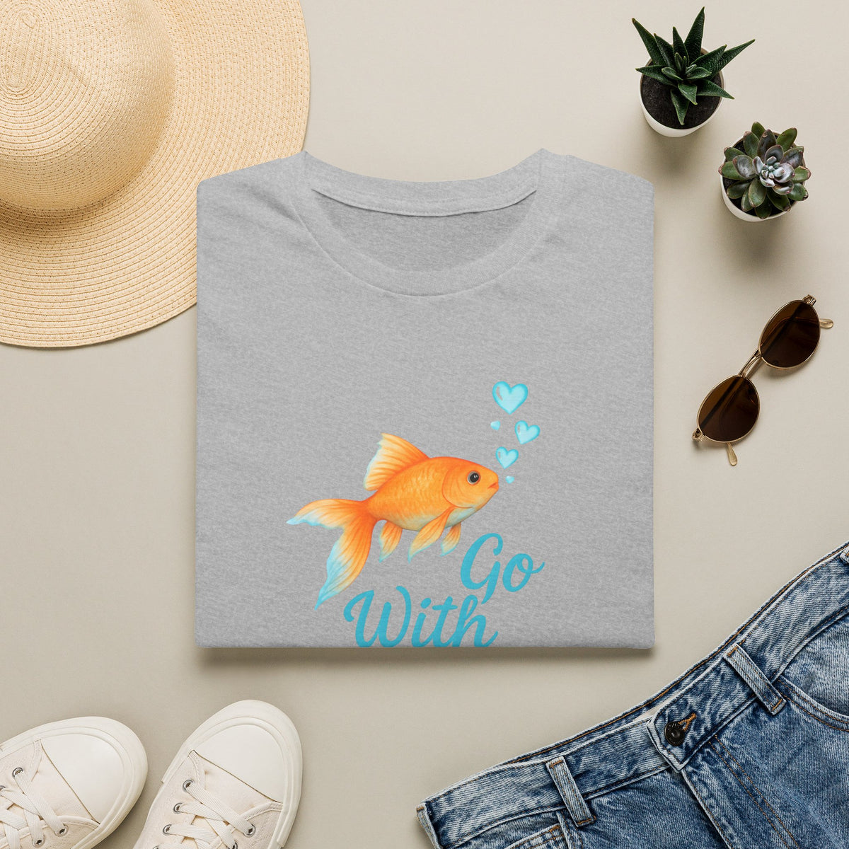 Go With The Flow –  Supersoft Unisex T-Shirt