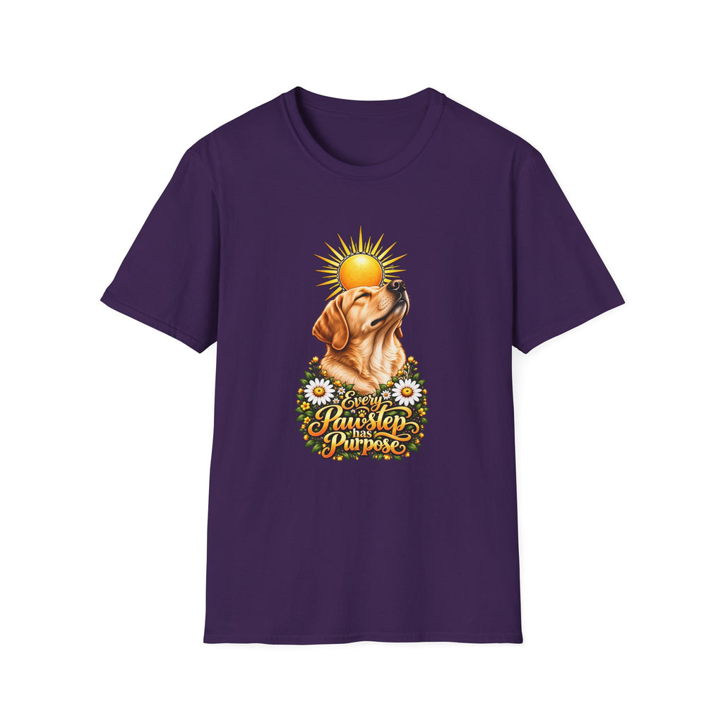 Every Pawstep Has Purpose - Labrador - Supersoft Unisex T-shirt