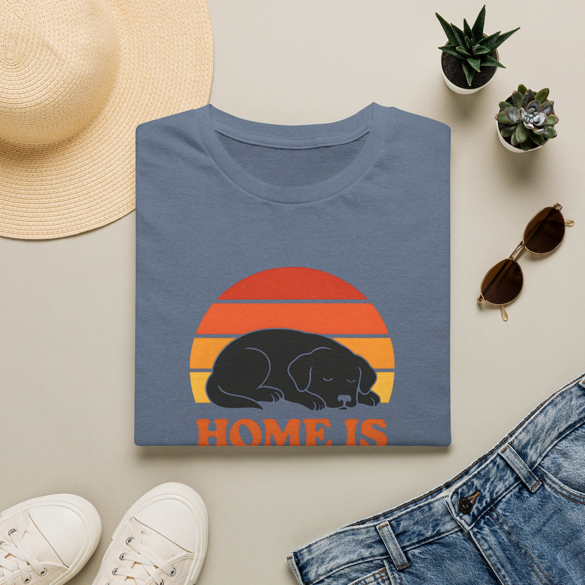 Home is Where the Dog Is –  Supersoft Unisex T-Shirt