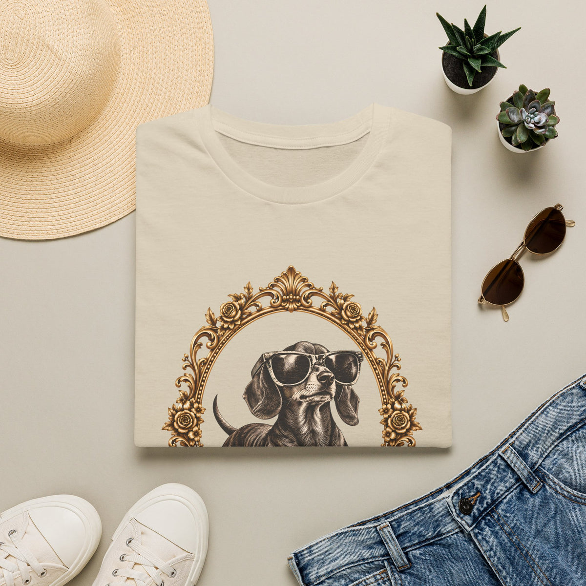 The Duke of Cool – Dachshund - Supersoft Unisex T-shirt