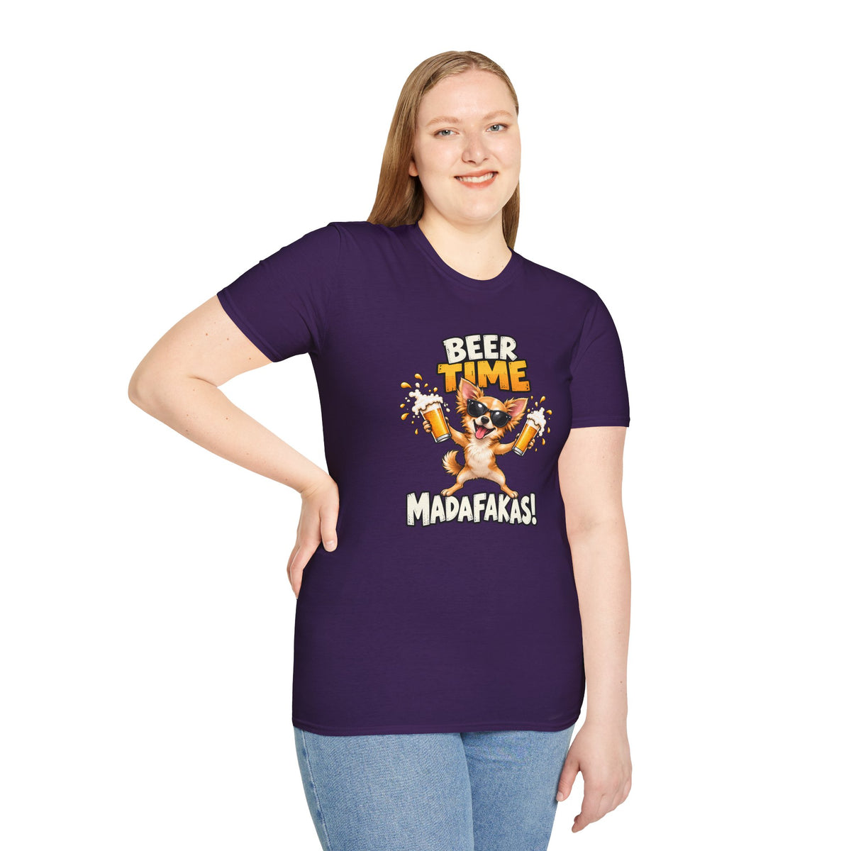 Beer Time, Madafakas! – Chihuahua - Supersoft Unisex T-shirt