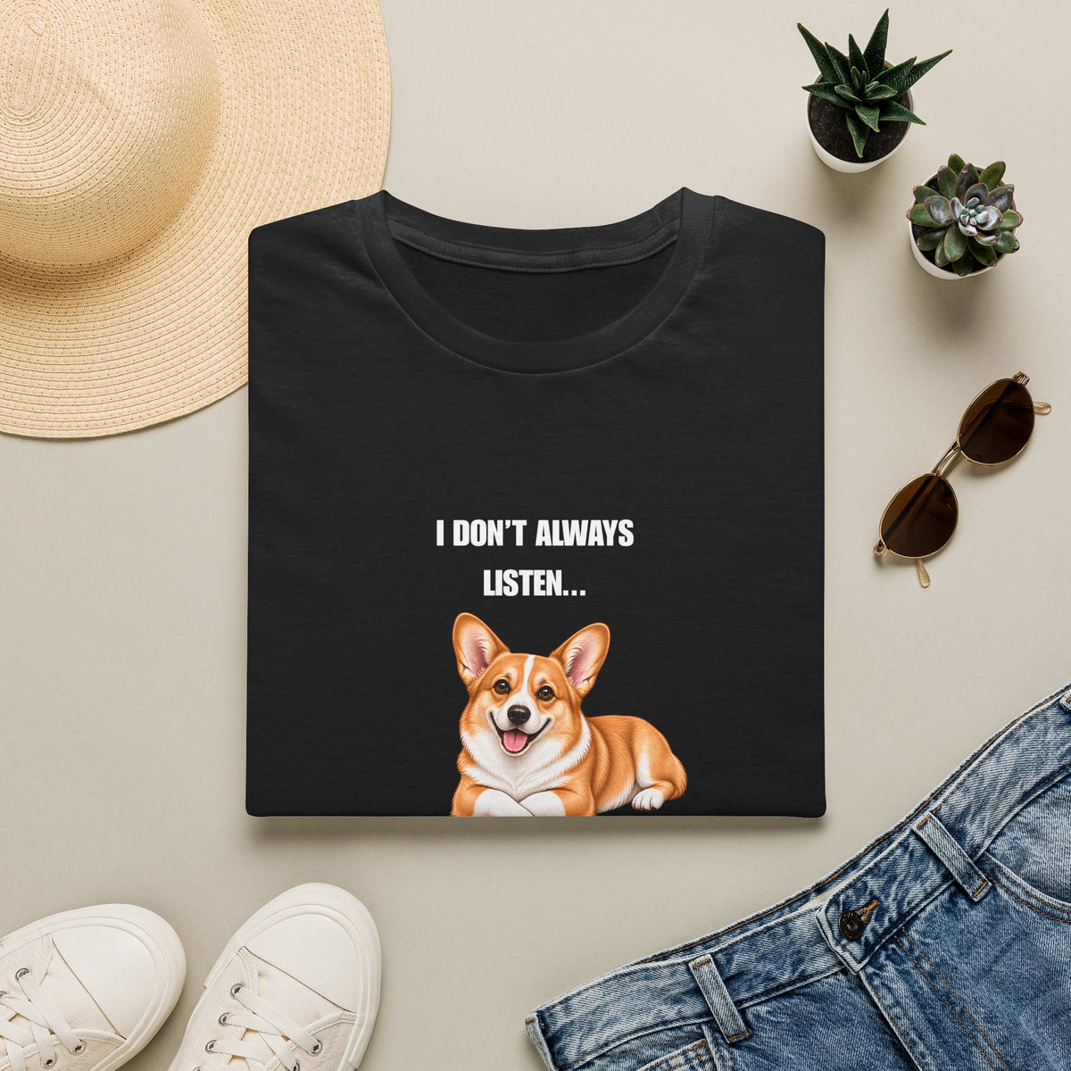 I Don’t Always Listen...But When I Do, I’m Asleep - Corgi Supersoft Unisex T-Shirt