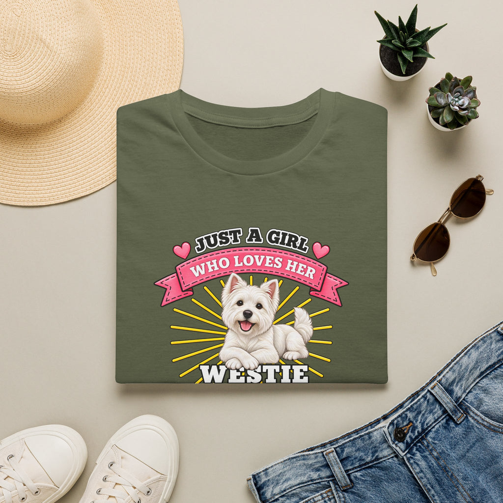 Just a Girl Who Loves Her Westie–  Supersoft Unisex T-Shirt