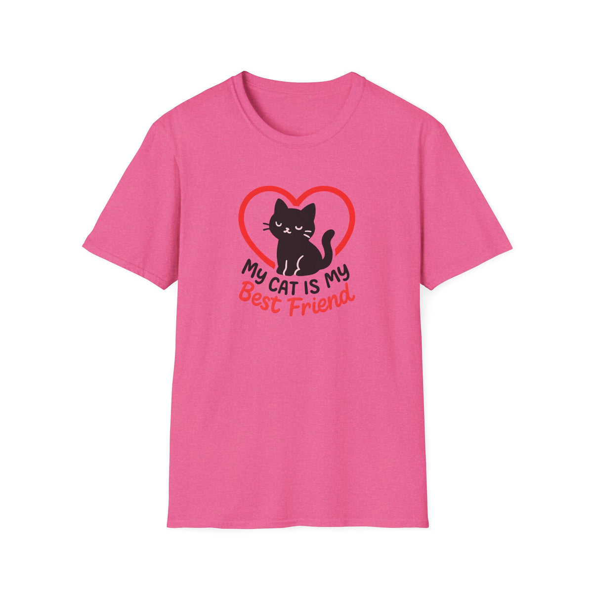 My Cat Is My Best Friend Cat –  Supersoft Unisex T-Shirt