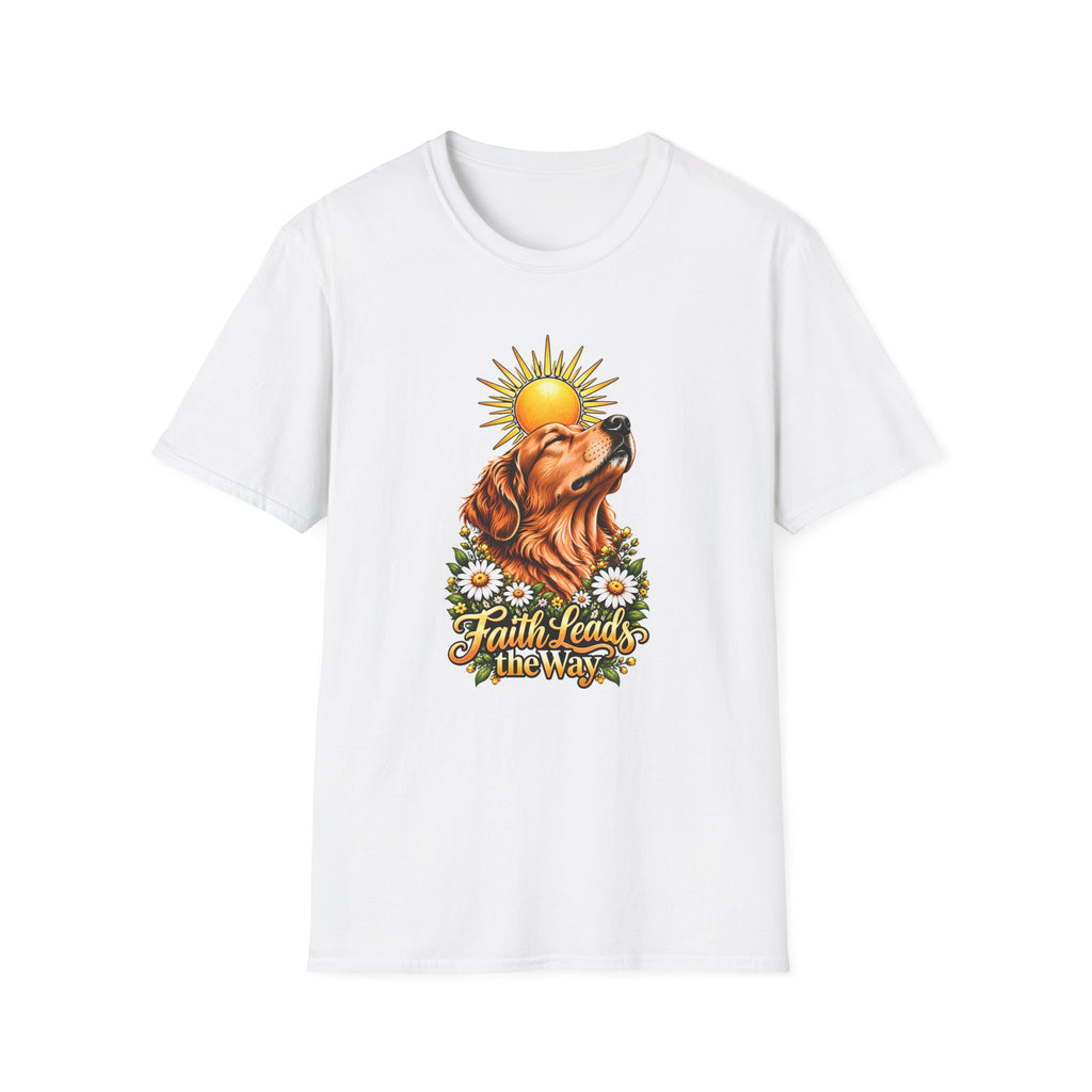 Faith Leads the Way - Golden Retriever - Supersoft Unisex T-shirt