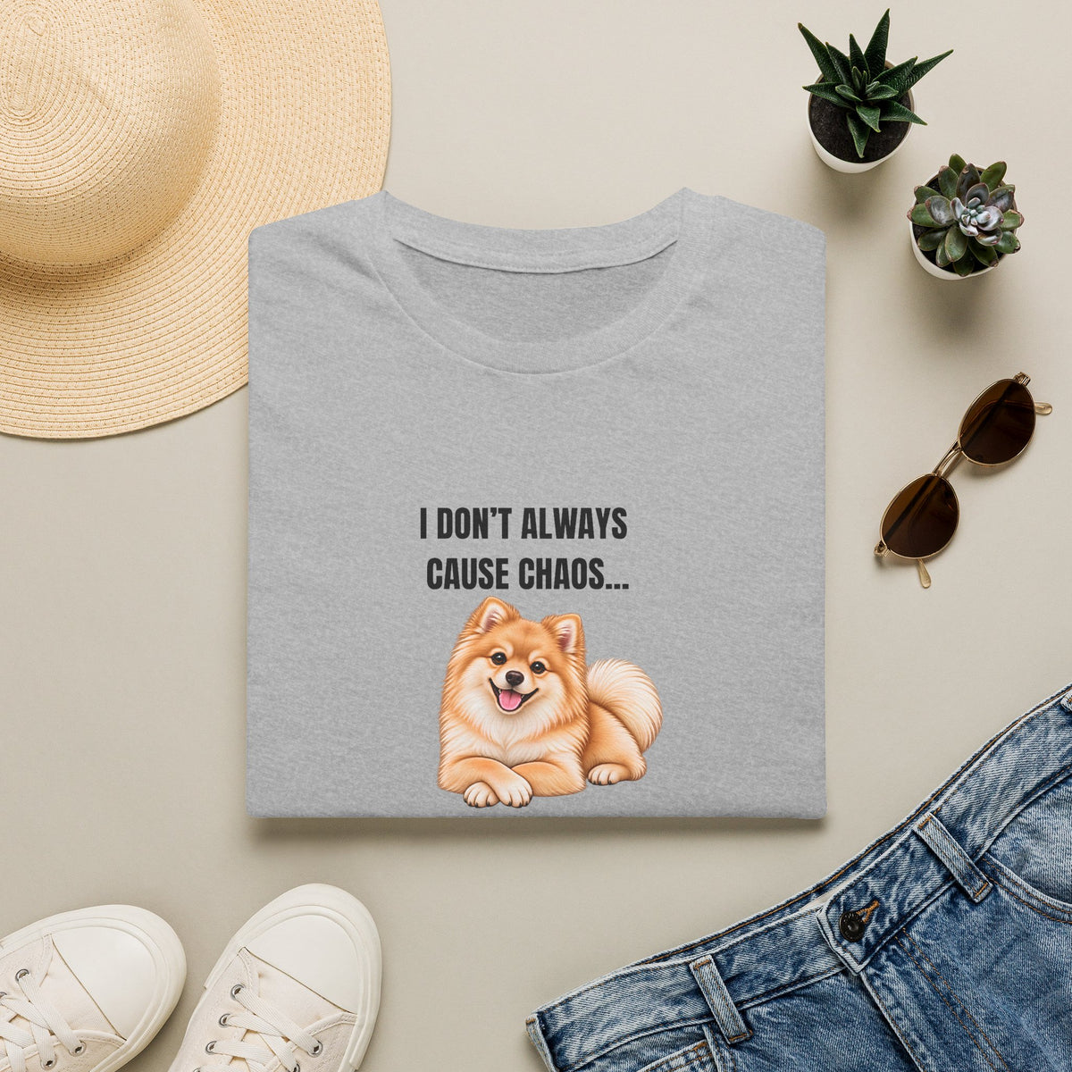 I Don’t Always Cause Chaos...But When I Do, I Call It ‘Fun’ - Pomeranian Supersoft Unisex T-Shirt