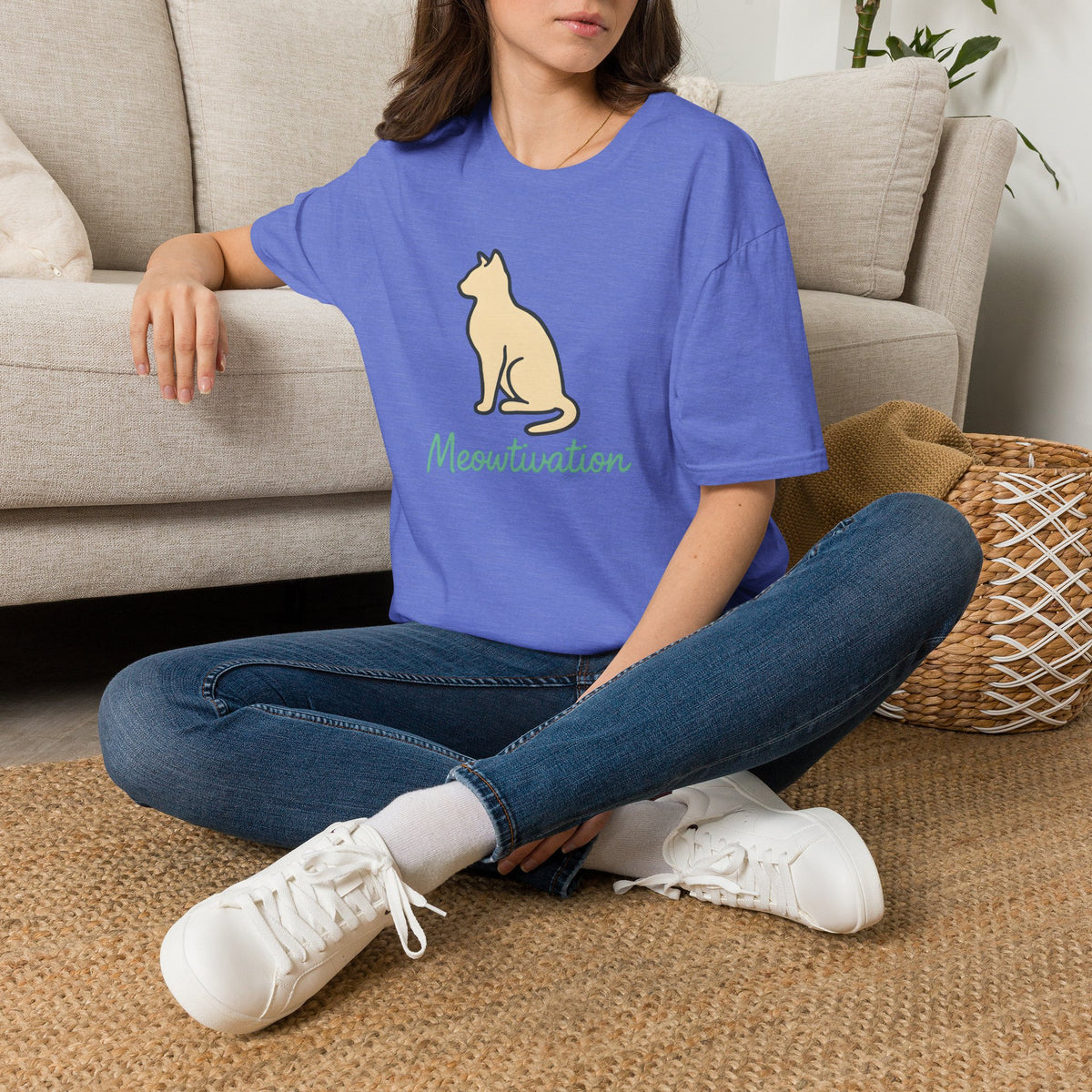 Meow-tivation Cat –  Supersoft Unisex T-Shirt