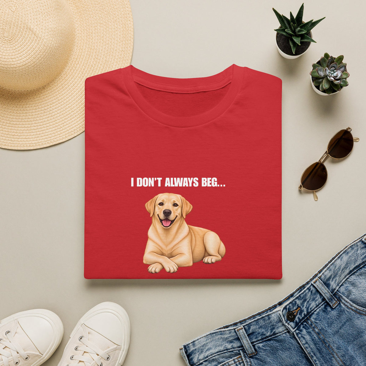 I Don’t Always Beg...But When I Do, I Use My Saddest Eyes - Labrador Supersoft Unisex T-Shirt