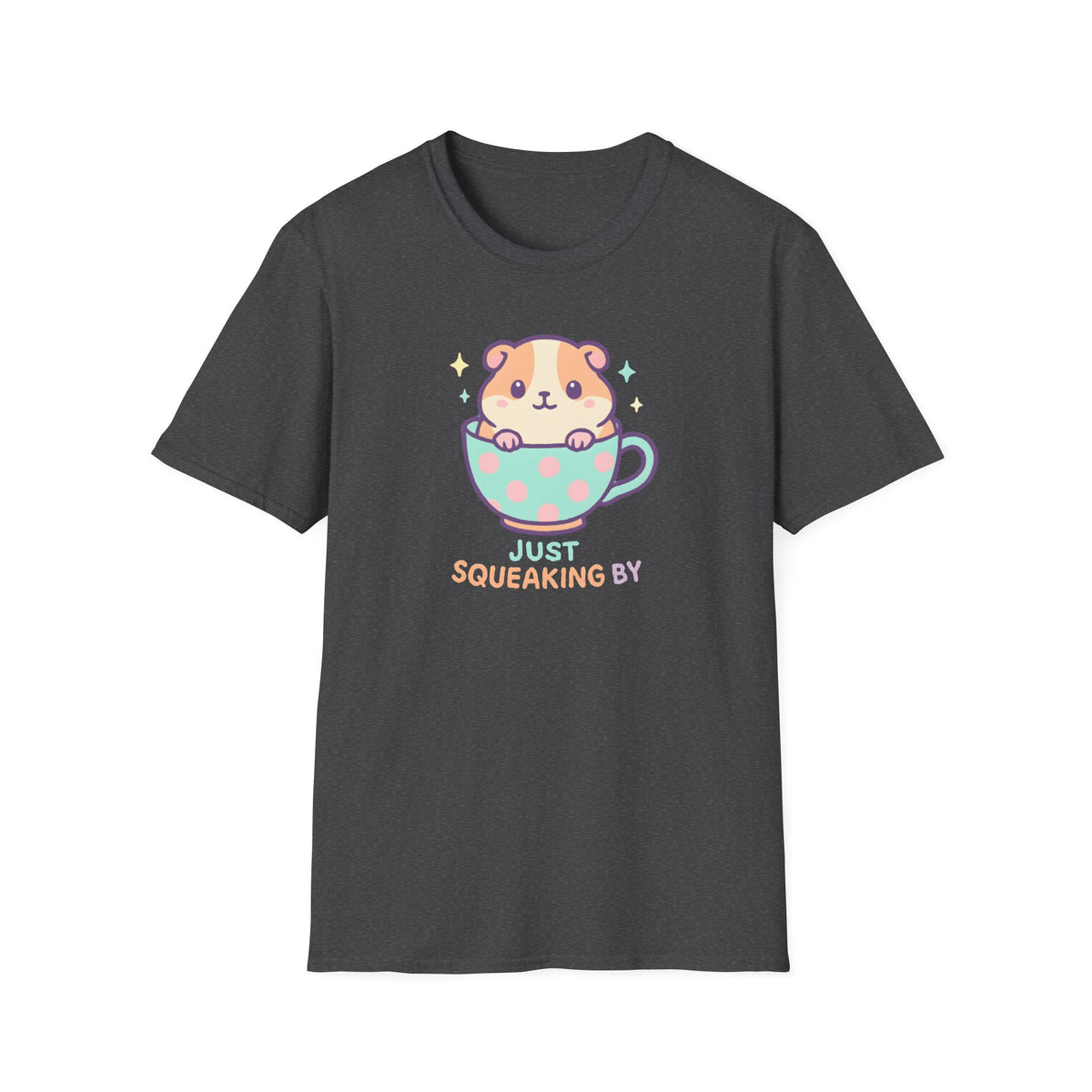 Just Squeaking By Hamster in Teacup –  Supersoft Unisex T-Shirt