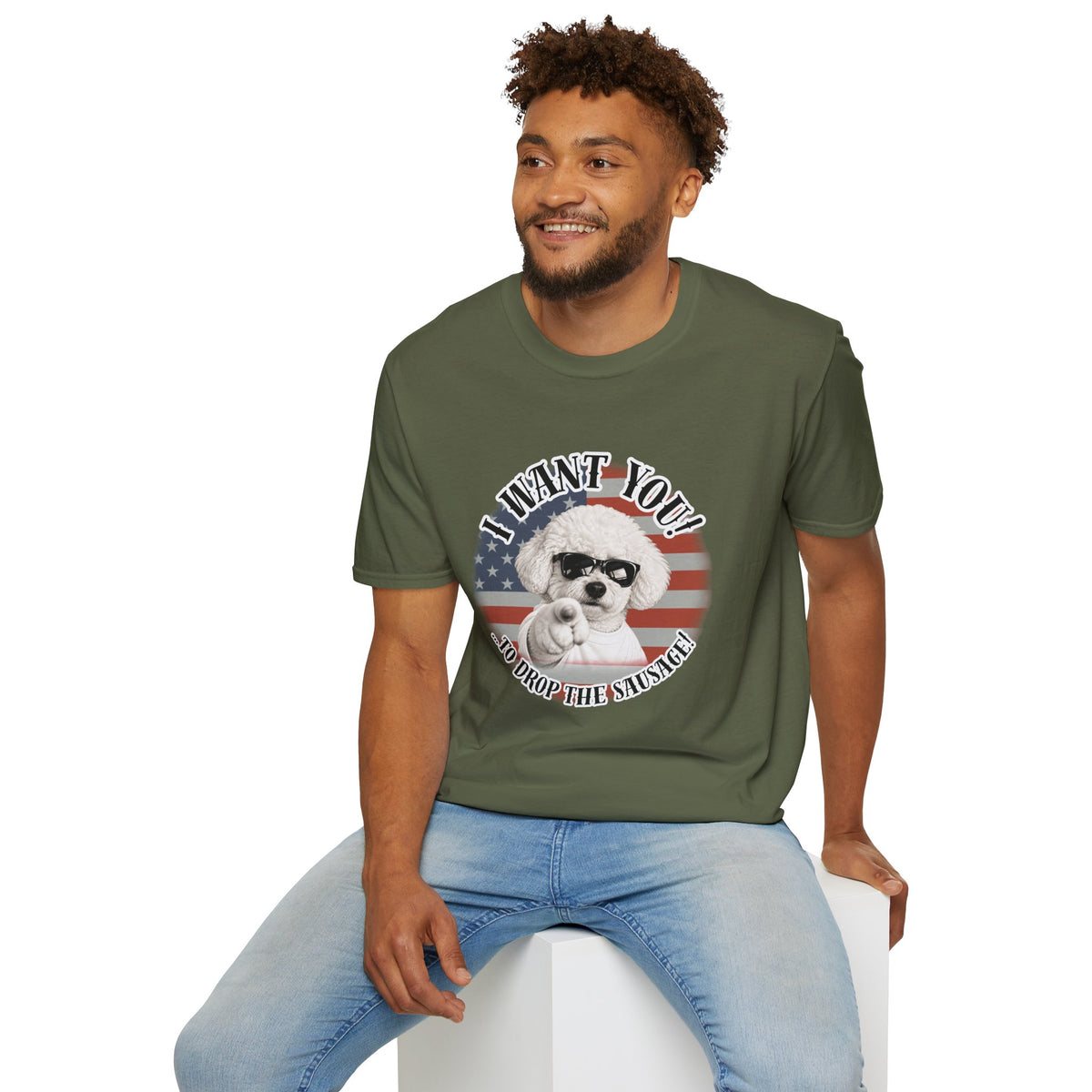 I WANT YOU!...To Drop The Sausage! – Bichon Frise - Supersoft Unisex T-shirt