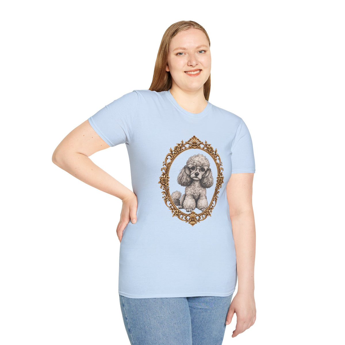 The Esteemed Lady Pawsworth – Poodle - Supersoft Unisex T-shirt