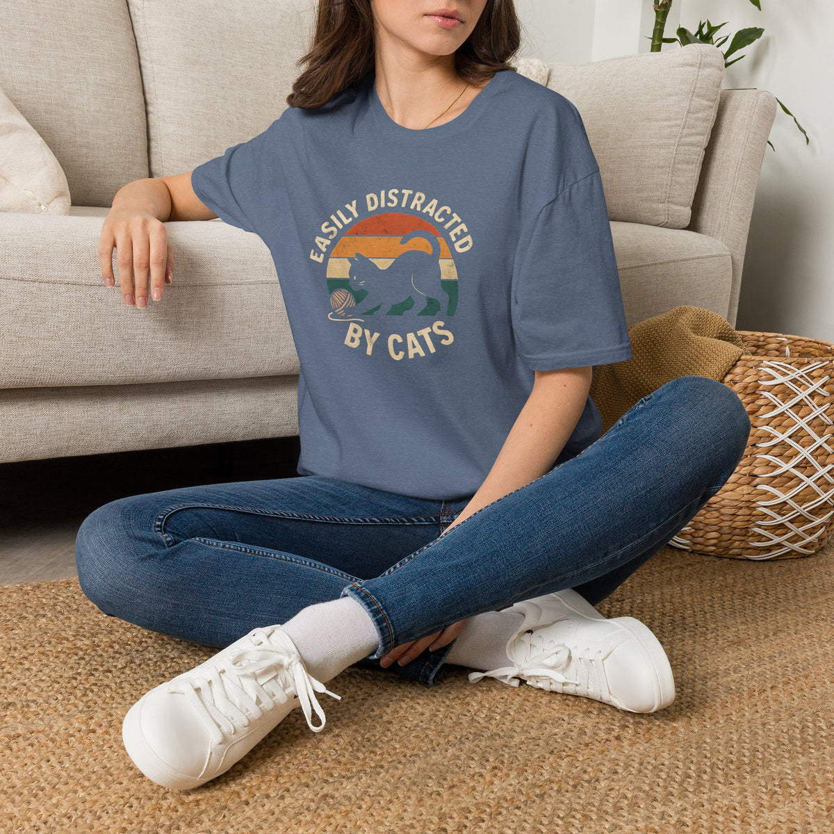 Easily Distracted by Cats –  Supersoft Unisex T-Shirt