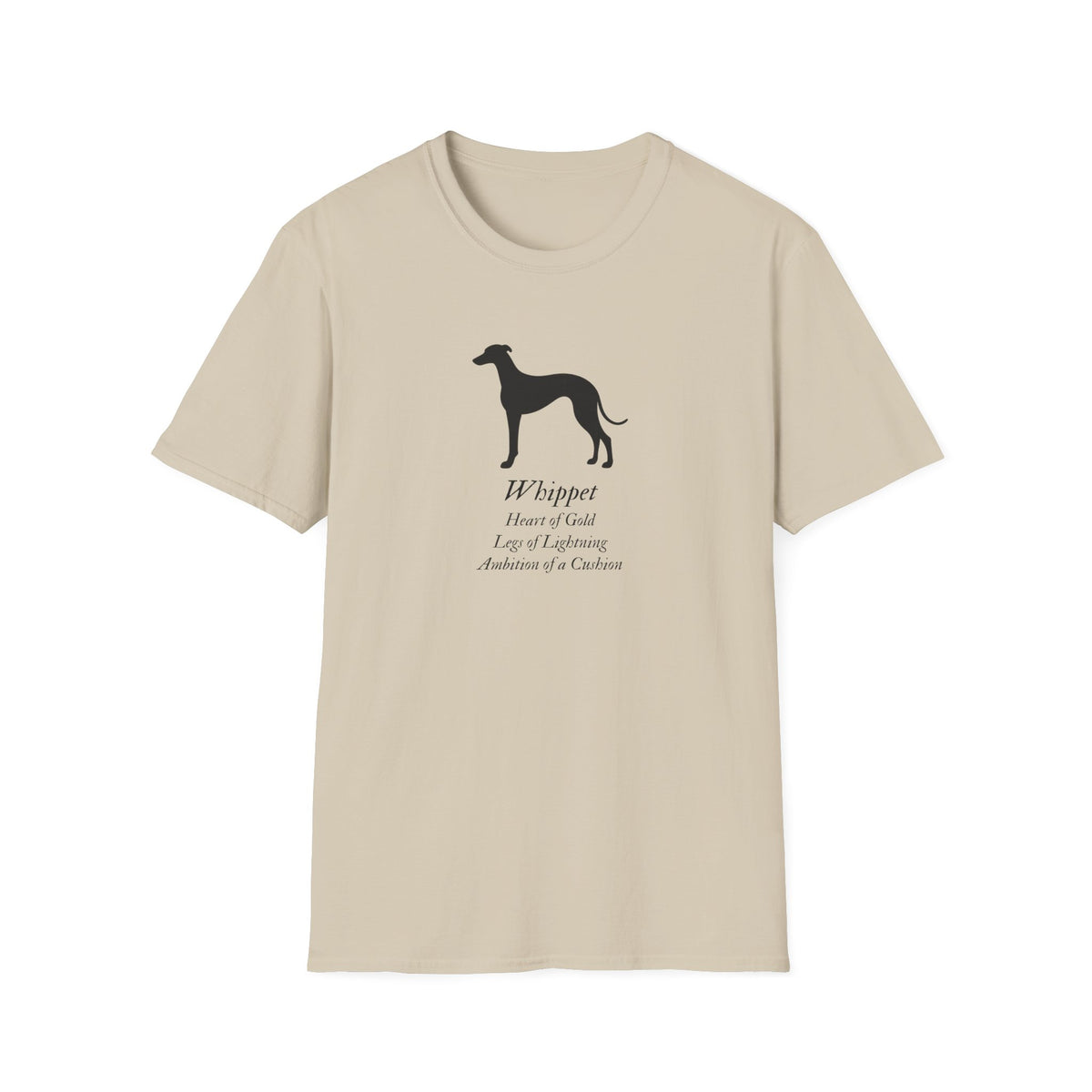 Heart of a Lion - Whippet – Supersoft Unisex T-Shirt