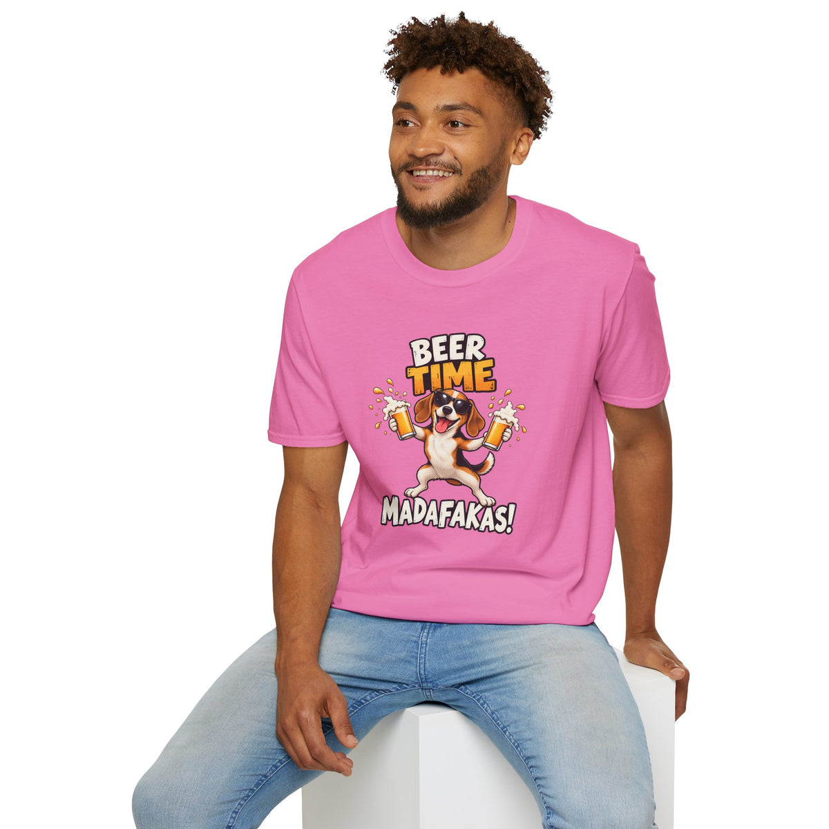 Beer Time, Madafakas! – Beagle - Supersoft Unisex T-shirt