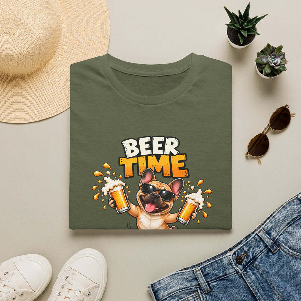 Beer Time, Madafakas! – French Bulldog - Supersoft Unisex T-shirt