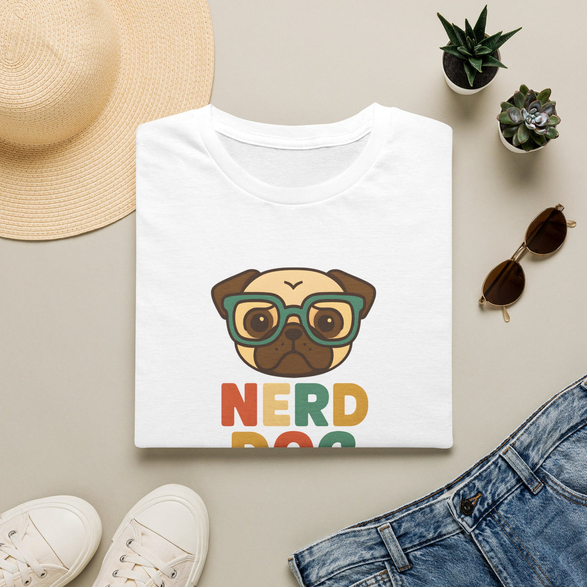 Nerd Dog  –  Supersoft Unisex T-Shirt