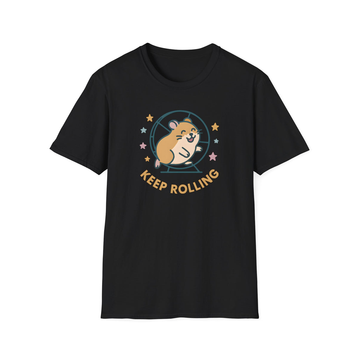 Keep Rolling Hamster –  Supersoft Unisex T-Shirt