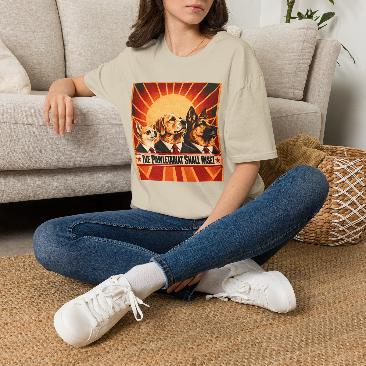 The Pawletariat Shall Rise! – The Great Biscuit Revolution - Supersoft Unisex T-shirt