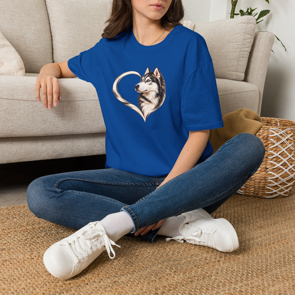 A Heart of Love – Siberian Husky - Supersoft Unisex T-shirt