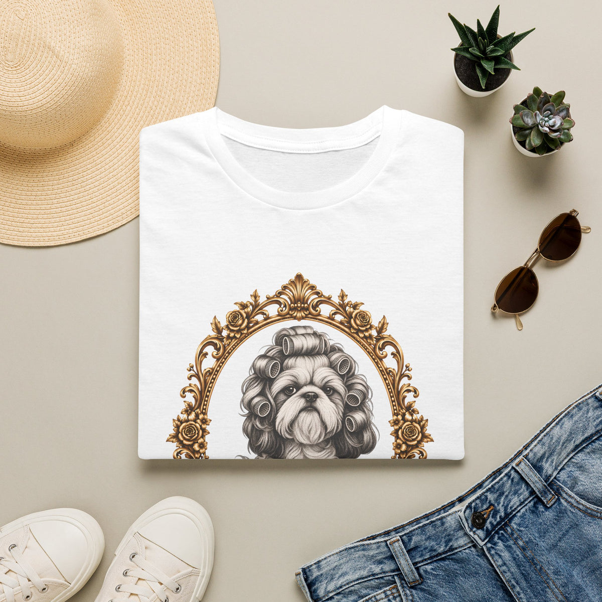 Lady Fluffington – Shih Tzu - Supersoft Unisex T-shirt