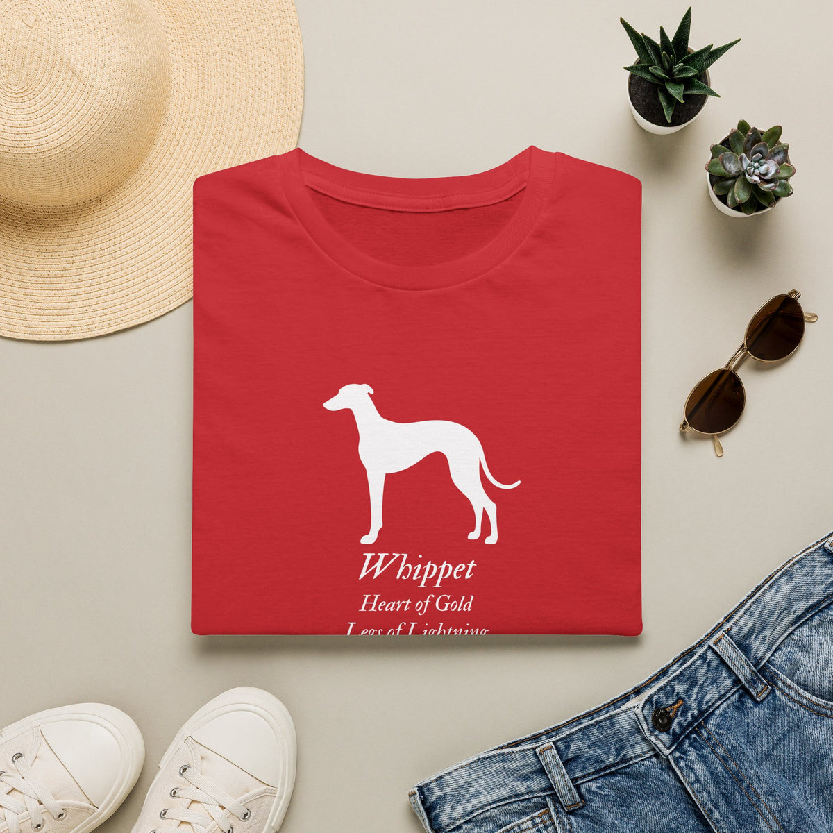 Heart of a Lion - Whippet – Supersoft Unisex T-Shirt