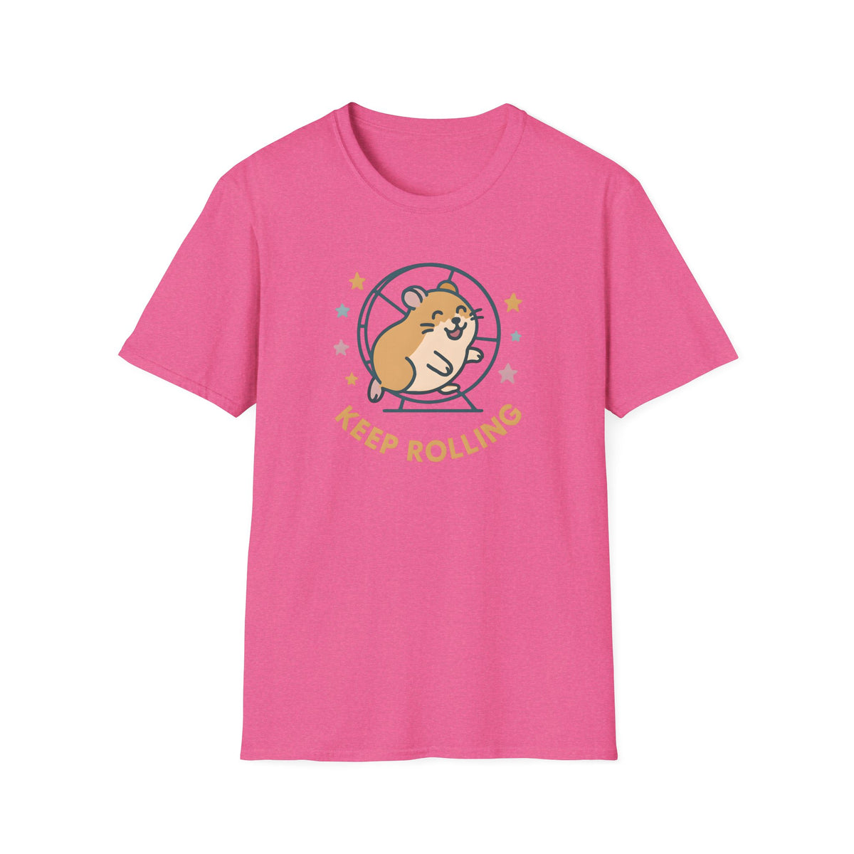 Keep Rolling Hamster –  Supersoft Unisex T-Shirt