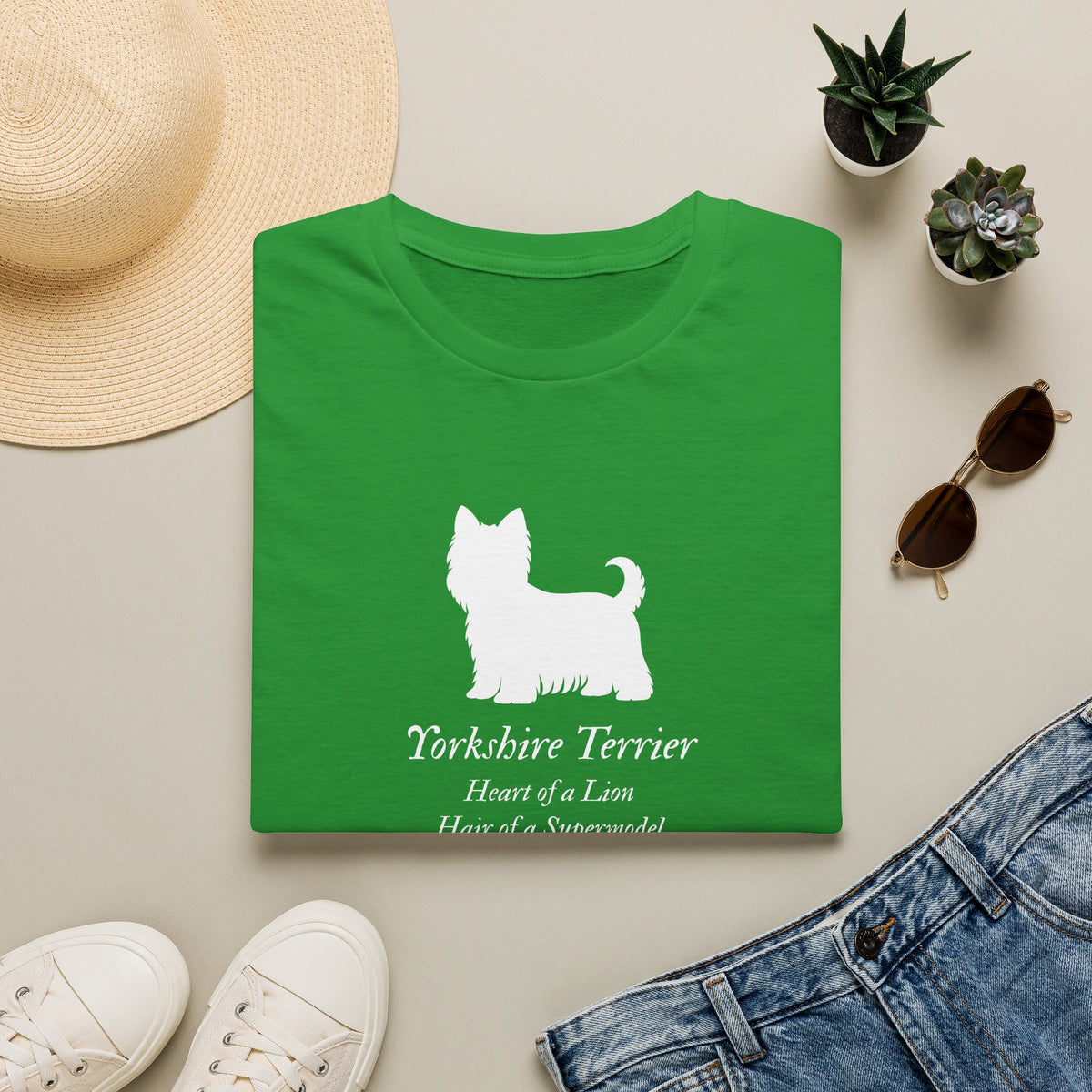 Heart of a Lion - Yorkshire Terrier – Supersoft Unisex T-Shirt
