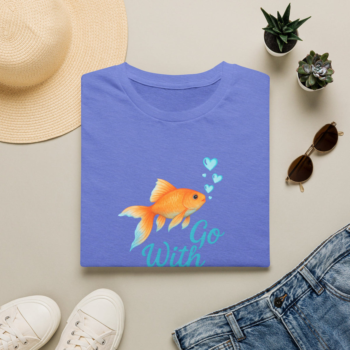 Go With The Flow –  Supersoft Unisex T-Shirt